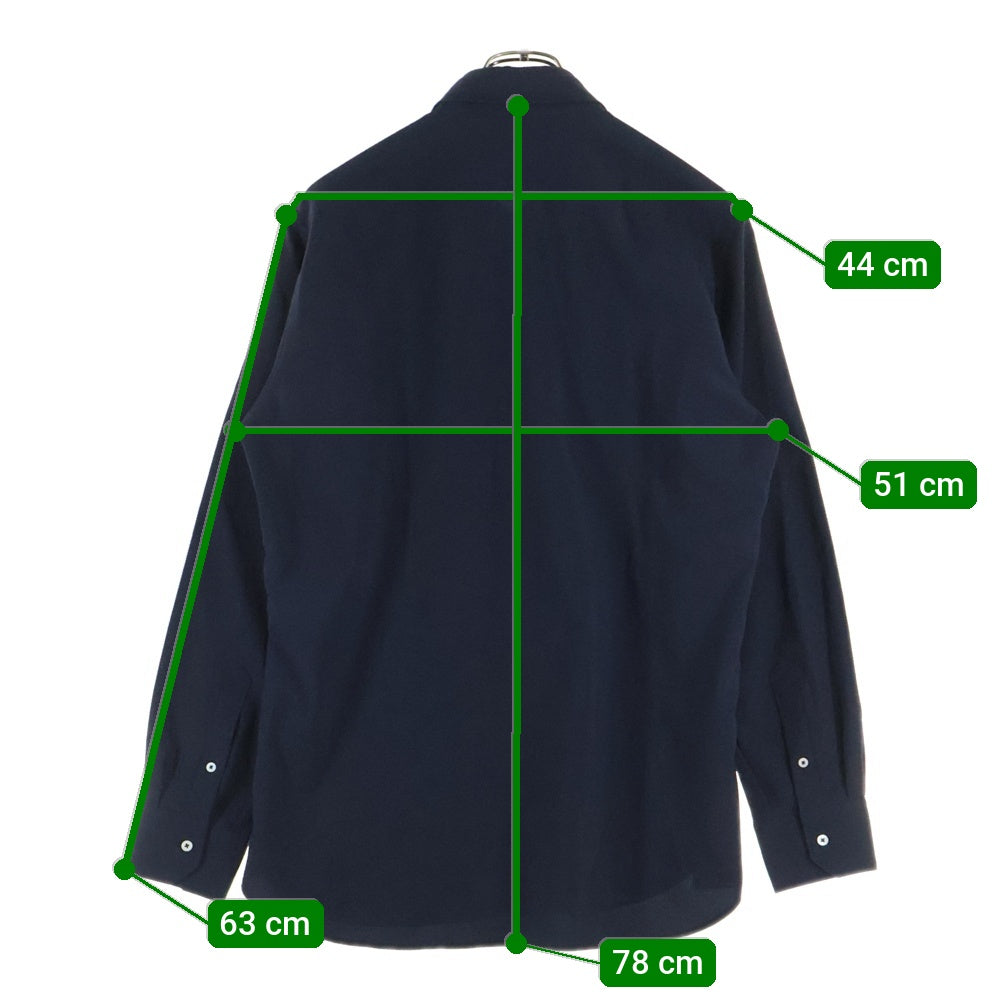 MACKINTOSH PHILOSOPHY(マッキントッシュフィロソフィー) トロッタボタンダウン長袖シャツ トリコットジャージー ネイビー H1M24-116-29