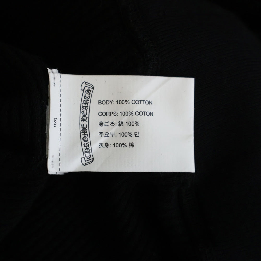 CHROME HEARTS(クロムハーツ) Front Horseshoe Side Flrl Crs Thermal Pantsフロントホースシューロゴ サイドフローラルプリント サーマルロングパンツ ブラック