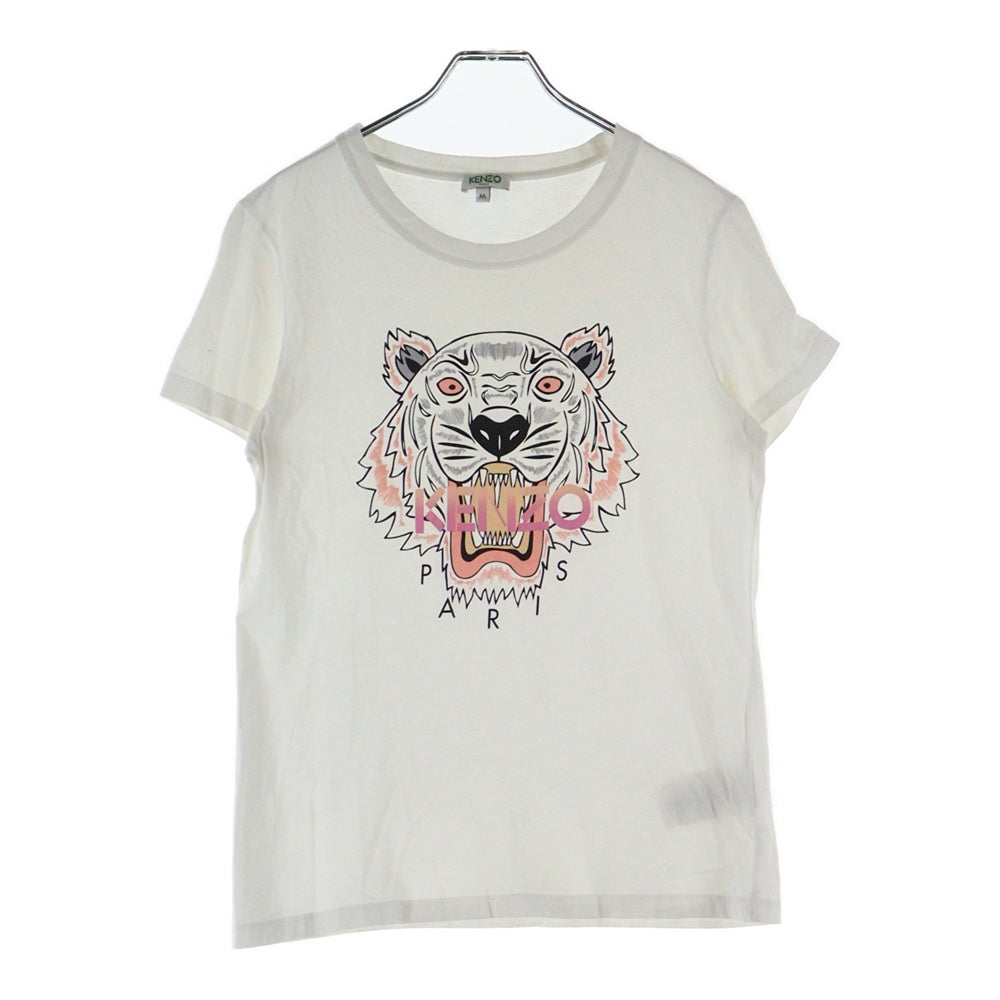 KENZO(ケンゾー) Front Logo S/S TEE F752TS7214YD ロゴ クルーネック半袖Tシャツカットソー ホワイト