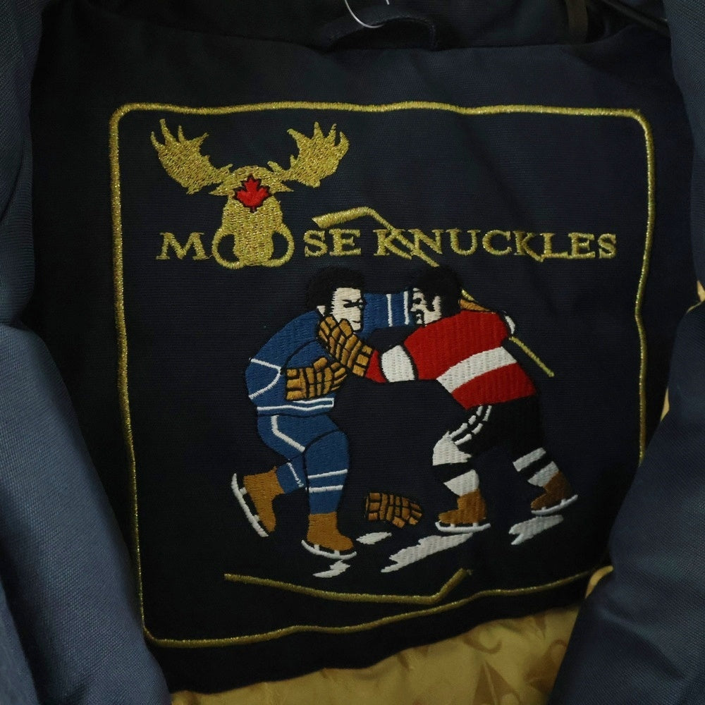 MOOSE KNUCKLES(ムースナックルズ) スターリング パーカーコート フード付きダウンジャケット ブラック M-69836