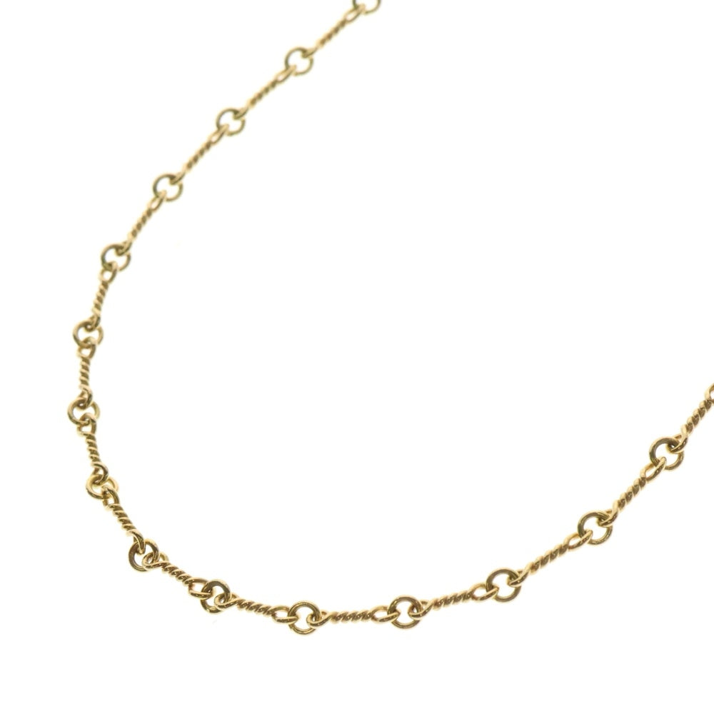 CHROME HEARTS(クロムハーツ) 22K NECKCHAIN T20 ツイストチェーンネックレス 20inch ゴールド BCA015