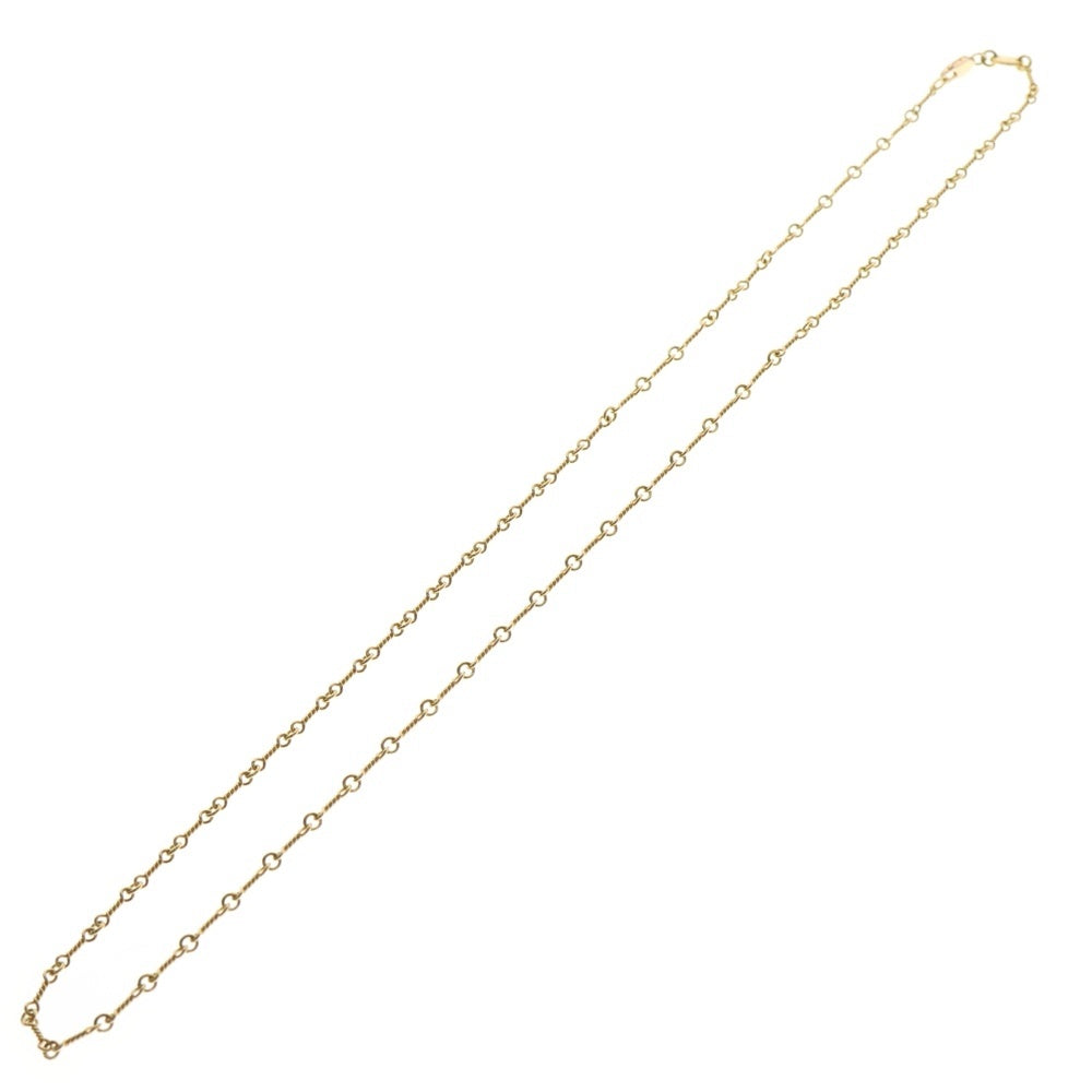 CHROME HEARTS(クロムハーツ) 22K NECKCHAIN T20 ツイストチェーンネックレス 20inch ゴールド BCA015