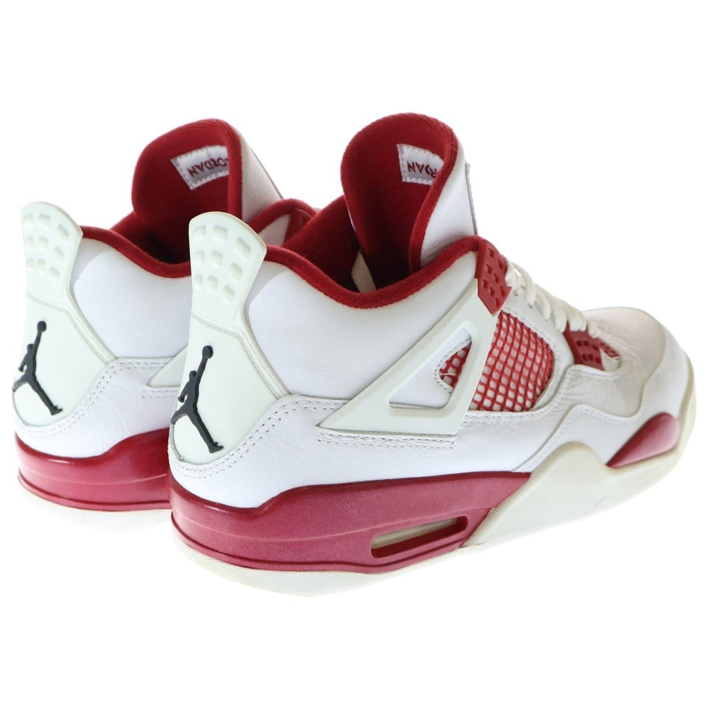 NIKE(ナイキ) AIR JORDAN 4 RETRO ALTERNATE 89 308497-106 エアジョーダン4 ハイカットスニーカー シューズ ホワイト/レッド US9.5/27.5cm