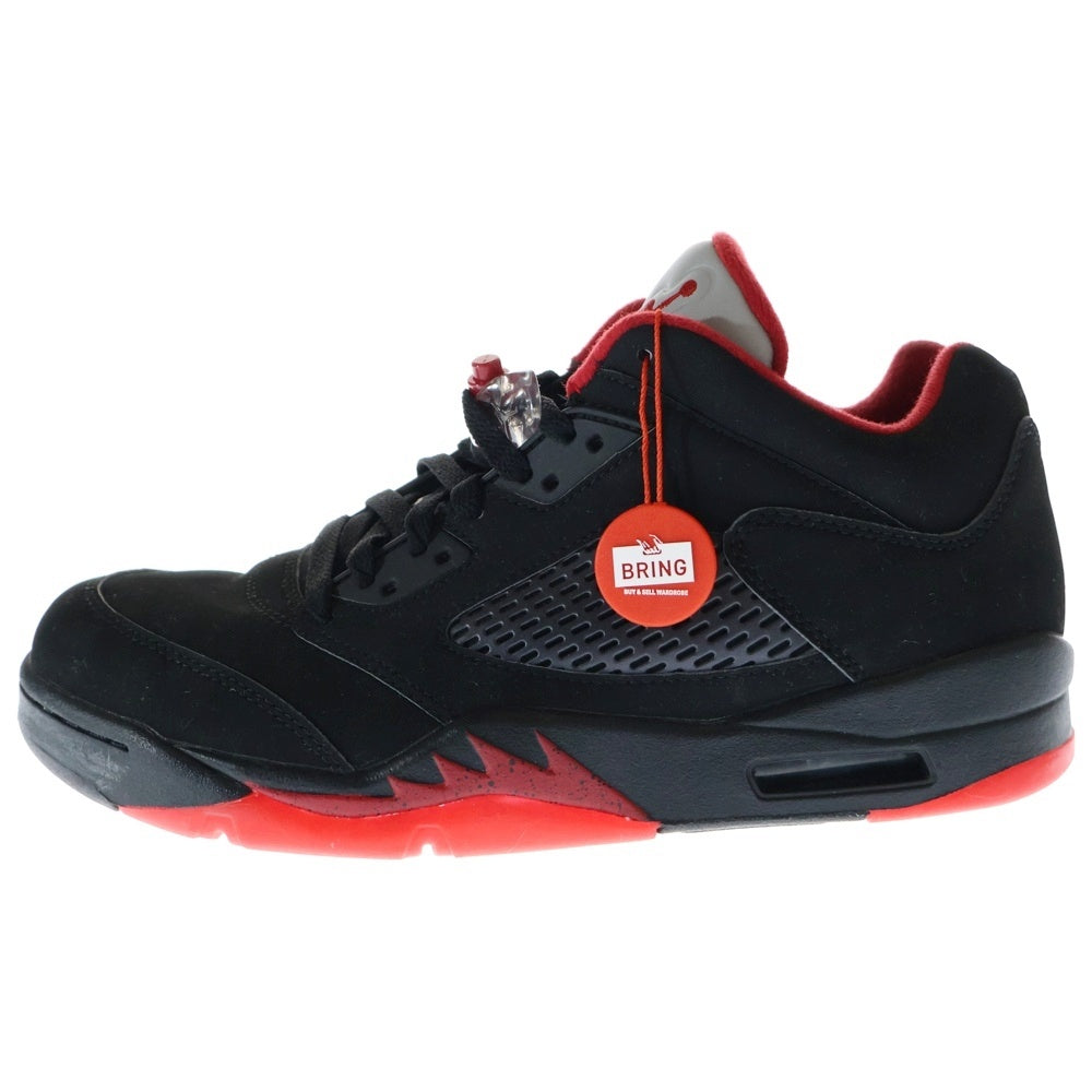 NIKE(ナイキ) AIR JORDAN 5 RETRO LOW ALTERNATE90 819171-001 エアジョーダン5オルタネイト90 ローカットスニーカー シューズ ブラック/レッド US9.5/27.5cm