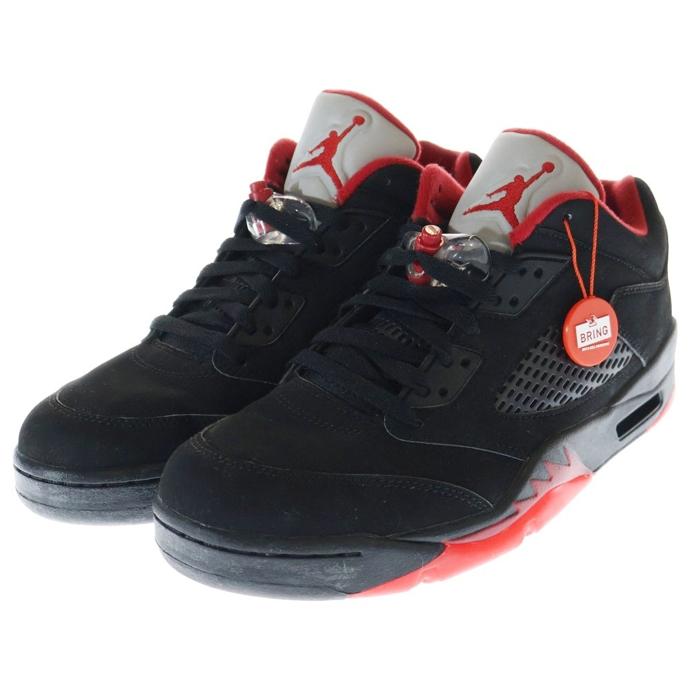 NIKE(ナイキ) AIR JORDAN 5 RETRO LOW ALTERNATE90 819171-001 エアジョーダン5オルタネイト90 ローカットスニーカー シューズ ブラック/レッド US9.5/27.5cm