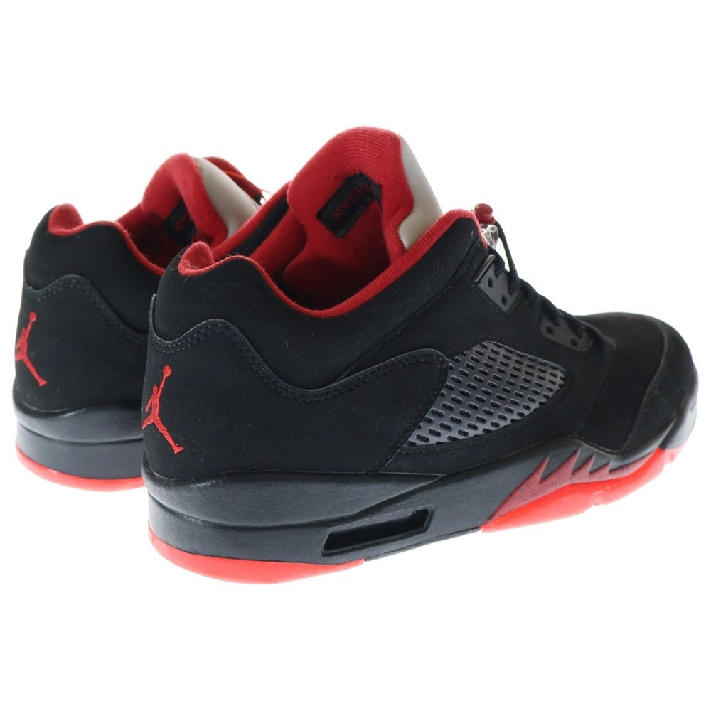 NIKE(ナイキ) AIR JORDAN 5 RETRO LOW ALTERNATE90 819171-001 エアジョーダン5オルタネイト90 ローカットスニーカー シューズ ブラック/レッド US9.5/27.5cm