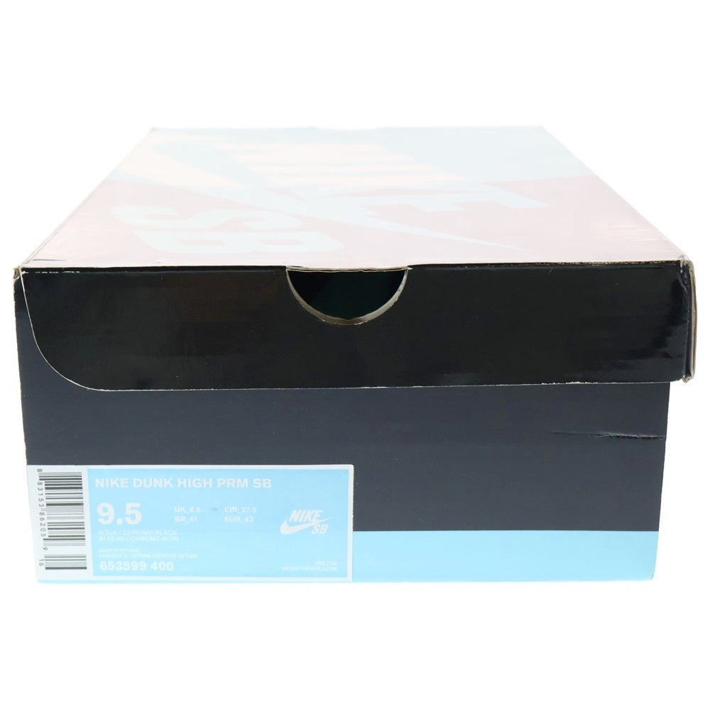 NIKE SB(ナイキエスビー) ×Diamond Supply Dunk High Tiffany 653599-400 ダイヤモンドサプライ ダンクハイ ハイカットスニーカー シューズ ブルー US9.5/27.5cm