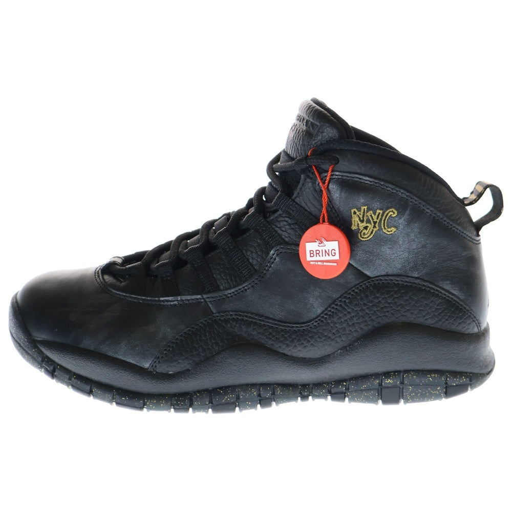 NIKE(ナイキ) AIR JORDAN 10 RETRO BLACK 310805-012 エアジョーダン10 レトロ ハイカットスニーカー シューズ ブラック US9.5/27.5cm