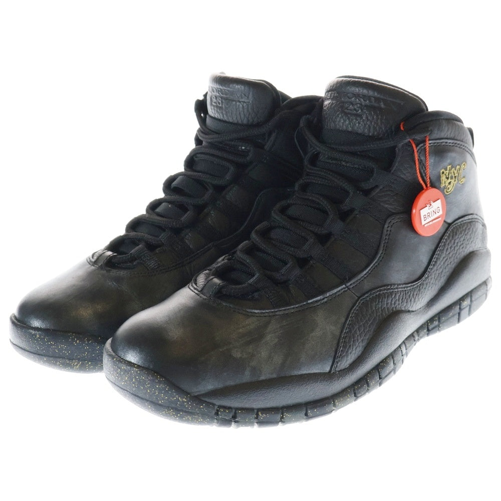 NIKE(ナイキ) AIR JORDAN 10 RETRO BLACK 310805-012 エアジョーダン10 レトロ ハイカットスニーカー シューズ ブラック US9.5/27.5cm