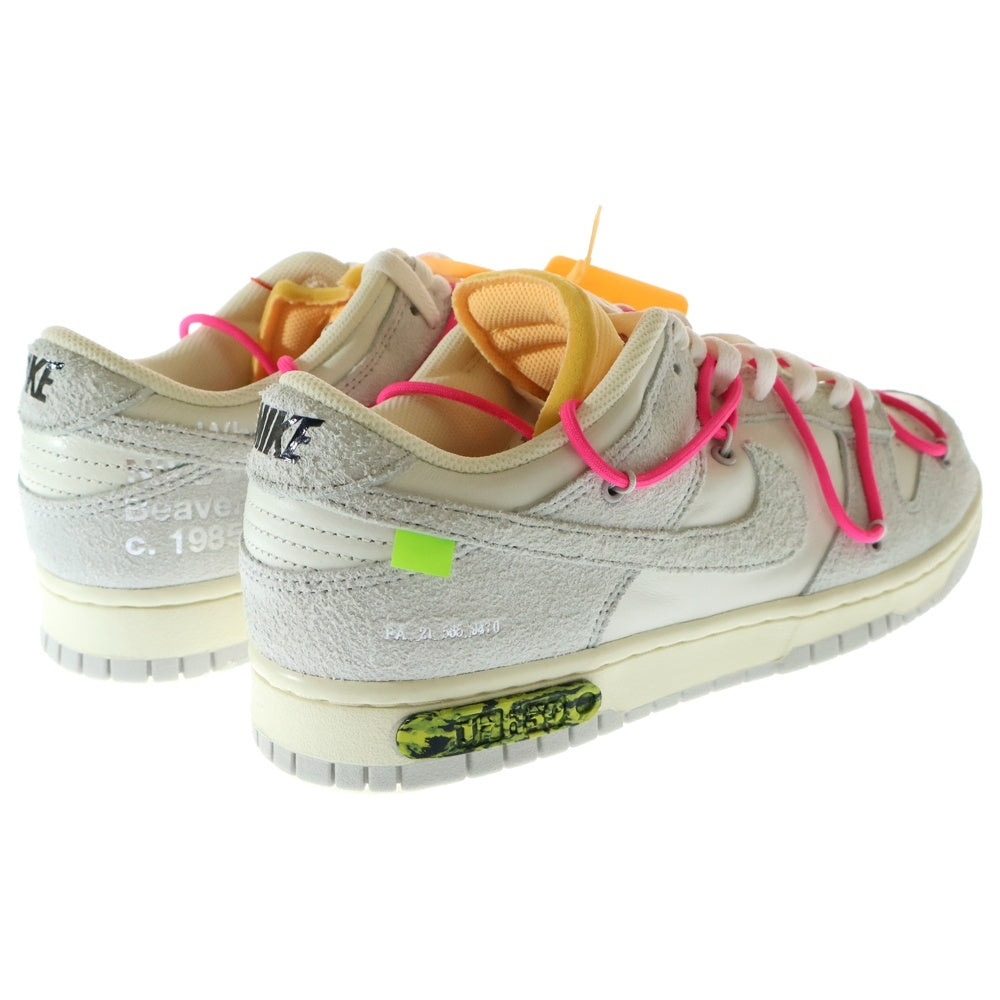 NIKE(ナイキ) ×OFF WHITE DUNK LOW THE 50 DJ0950-117 オフホワイト ローカットスニーカー シューズ ホワイト US10.5/28.5cm
