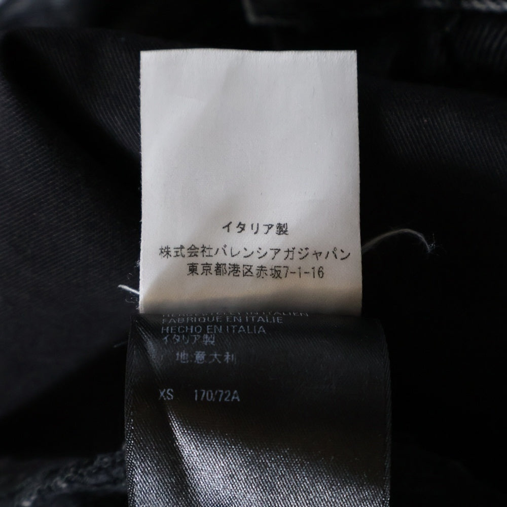 BALENCIAGA(バレンシアガ) 21SS ウエストロゴ ウォッシュドデニムパンツ ジーンズ ブラック 657615 TBP47