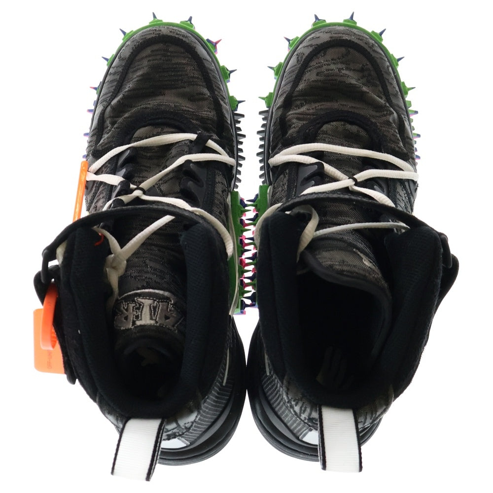 NIKE(ナイキ) ×Off-White AIR FORCE 1 MID DO6290-001 オフホワイト エアフォース1 ミッドカットスニーカー ブラック US10/28cm