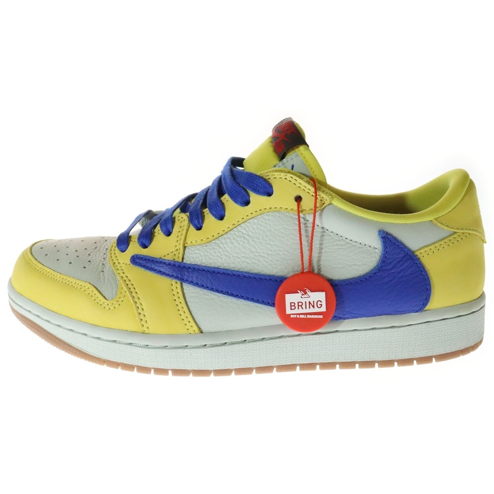 NIKE(ナイキ) ×TRAVIS SCOTT WMNS AIR JORDAN 1 RETRO LOW OG CANAR DZ4137-700 トラヴィススコット ウィメンズ エアジョーダン1 カナリー ローカットスニーカー US11/28cm