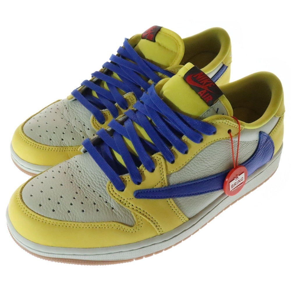 NIKE(ナイキ) ×TRAVIS SCOTT WMNS AIR JORDAN 1 RETRO LOW OG CANAR DZ4137-700 トラヴィススコット ウィメンズ エアジョーダン1 カナリー ローカットスニーカー US11/28cm