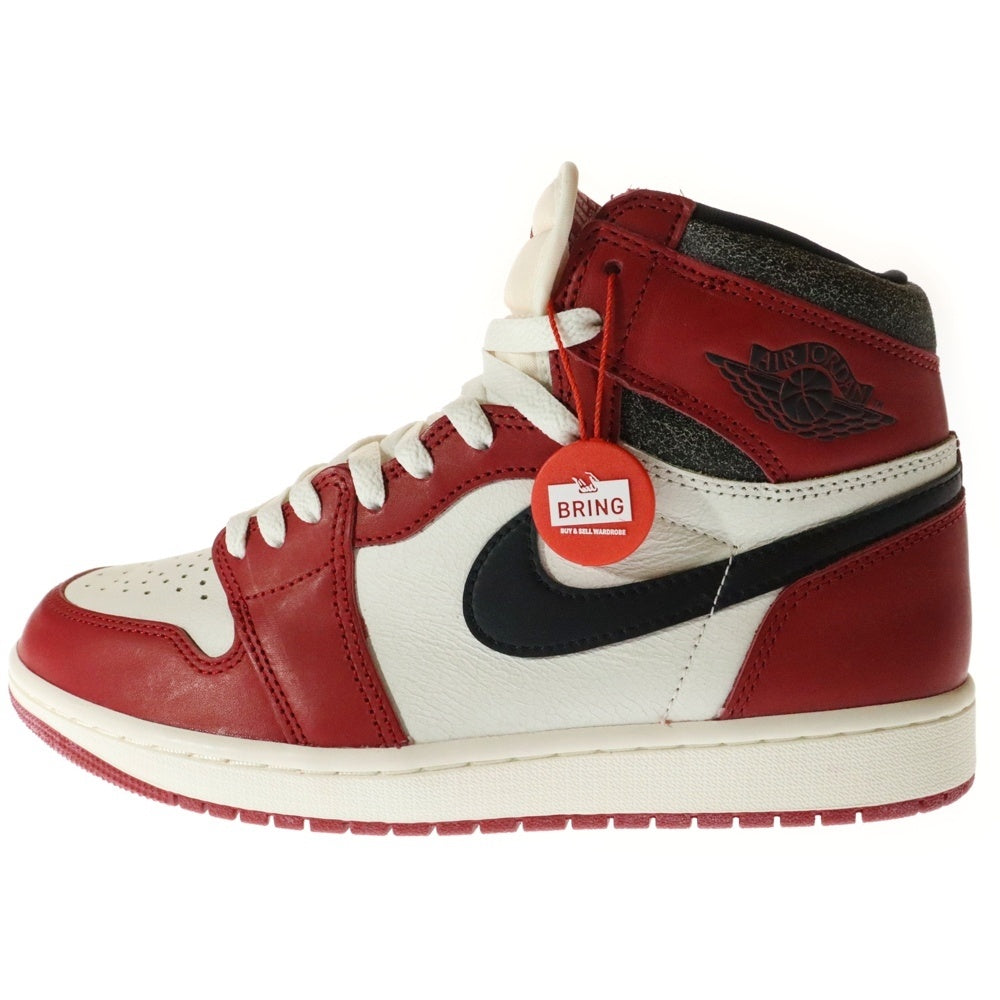 NIKE(ナイキ) AIR JORDAN 1 LOST&FOUND DZ5485-612 エアジョーダン1 ロスト&ファウンド シカゴ ハイカットスニーカー ホワイト/レッド US9.5/27.5cm