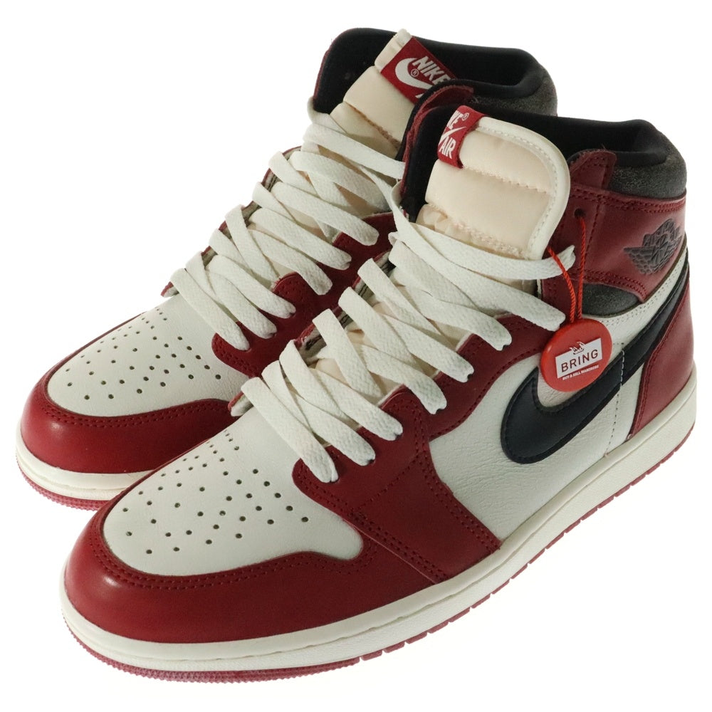 NIKE(ナイキ) AIR JORDAN 1 LOST&FOUND DZ5485-612 エアジョーダン1 ロスト&ファウンド シカゴ ハイカットスニーカー ホワイト/レッド US9.5/27.5cm