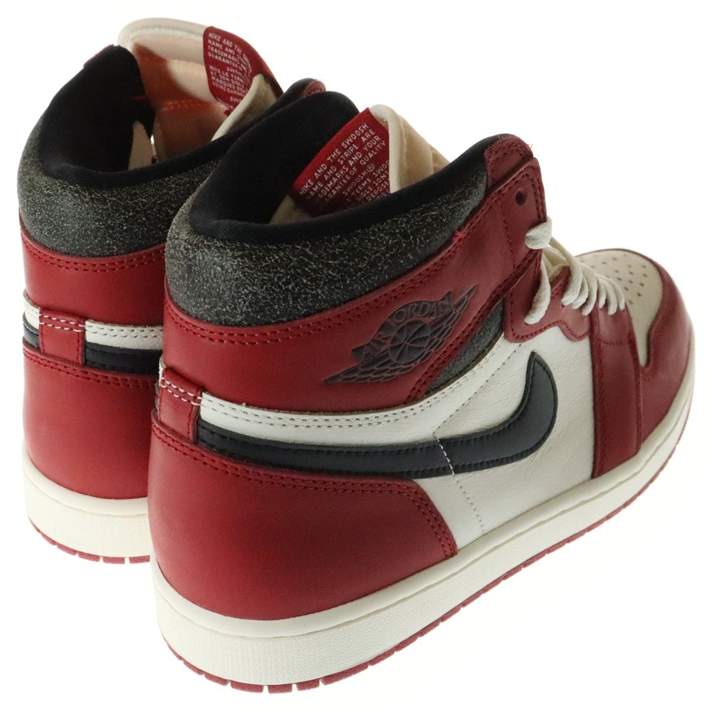 NIKE(ナイキ) AIR JORDAN 1 LOST&FOUND DZ5485-612 エアジョーダン1 ロスト&ファウンド シカゴ ハイカットスニーカー ホワイト/レッド US9.5/27.5cm