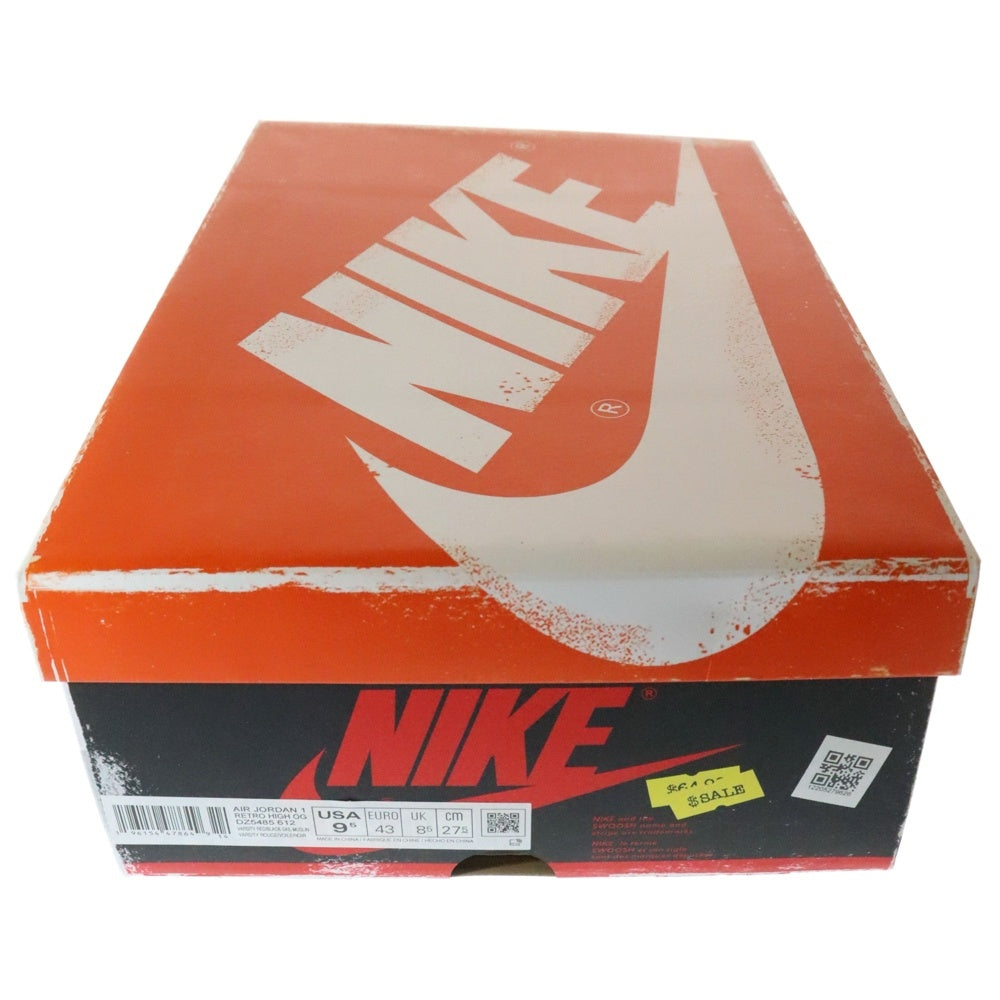 NIKE(ナイキ) AIR JORDAN 1 LOST&FOUND DZ5485-612 エアジョーダン1 ロスト&ファウンド シカゴ ハイカットスニーカー ホワイト/レッド US9.5/27.5cm
