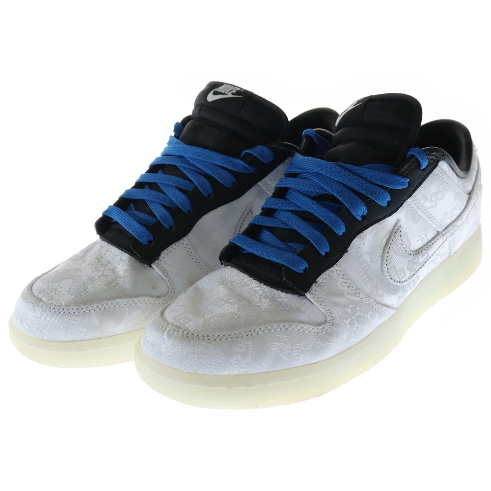 NIKE(ナイキ) ×CLOT ×FRAGMENT DESIGN DUNK LOW SP FN0315-110 クロット フラグメントデザイン ダンク ローカットスニーカー ホワイト/ブラック US9.5/27.5cm