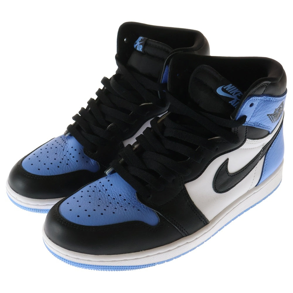 NIKE(ナイキ) AIR JORDAN1 RETRO HIGH OG 555088-134 エアジョーダン1 ユニバーシティブルー ハイカットスニーカー シューズ ホワイト/ブルー US9/27cm