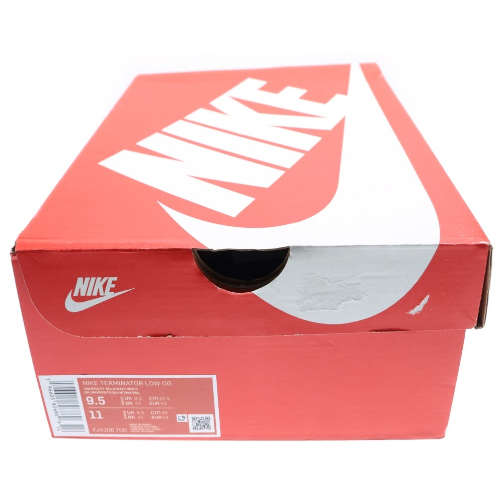 NIKE(ナイキ) TERMINATOR LOW OG FJ4206-700 ターミネーター ローカットスニーカー イエロー/ネイビー US9.5/27.5cm