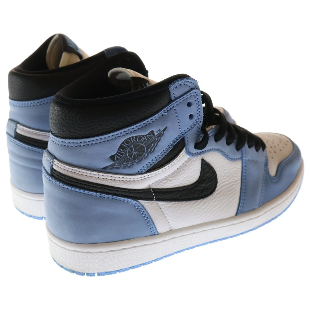 NIKE(ナイキ) AIR JORDAN 1 RETRO HI OG UNIVERSITY BLUE DZ5485-400 エアジョーダン1ハイOG ユニバーシティブルー ハイカットスニーカー ブルー/ホワイト US9.5/27.5cm