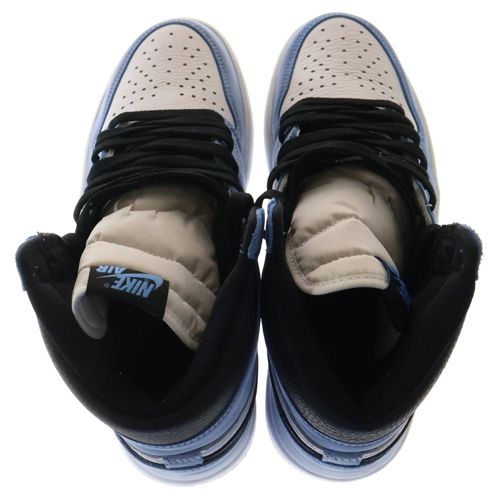 NIKE(ナイキ) AIR JORDAN 1 RETRO HI OG UNIVERSITY BLUE DZ5485-400 エアジョーダン1ハイOG ユニバーシティブルー ハイカットスニーカー ブルー/ホワイト US9.5/27.5cm