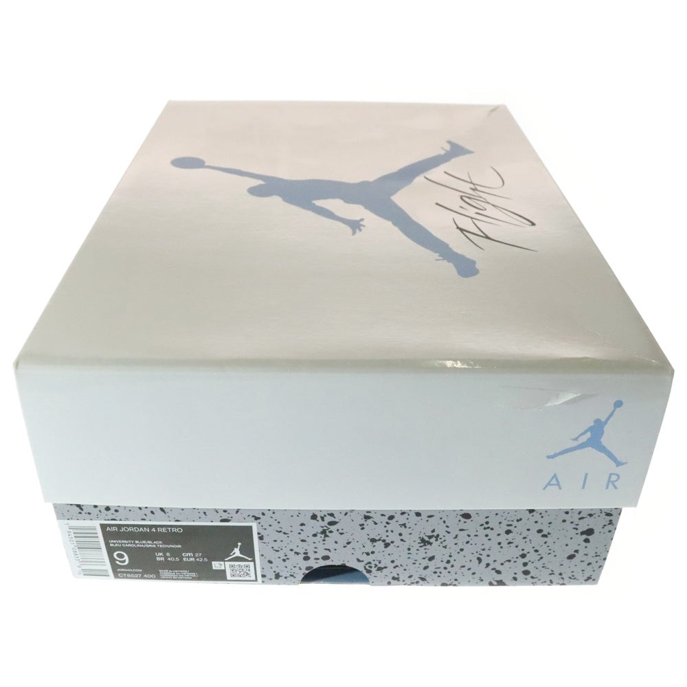 NIKE(ナイキ) AIR JORDAN 4 RETRO UNIVERSITY BLUE CT8527-400 エアジョーダン4レトロユニバーシティブルースニーカー ブルー US9/27cm