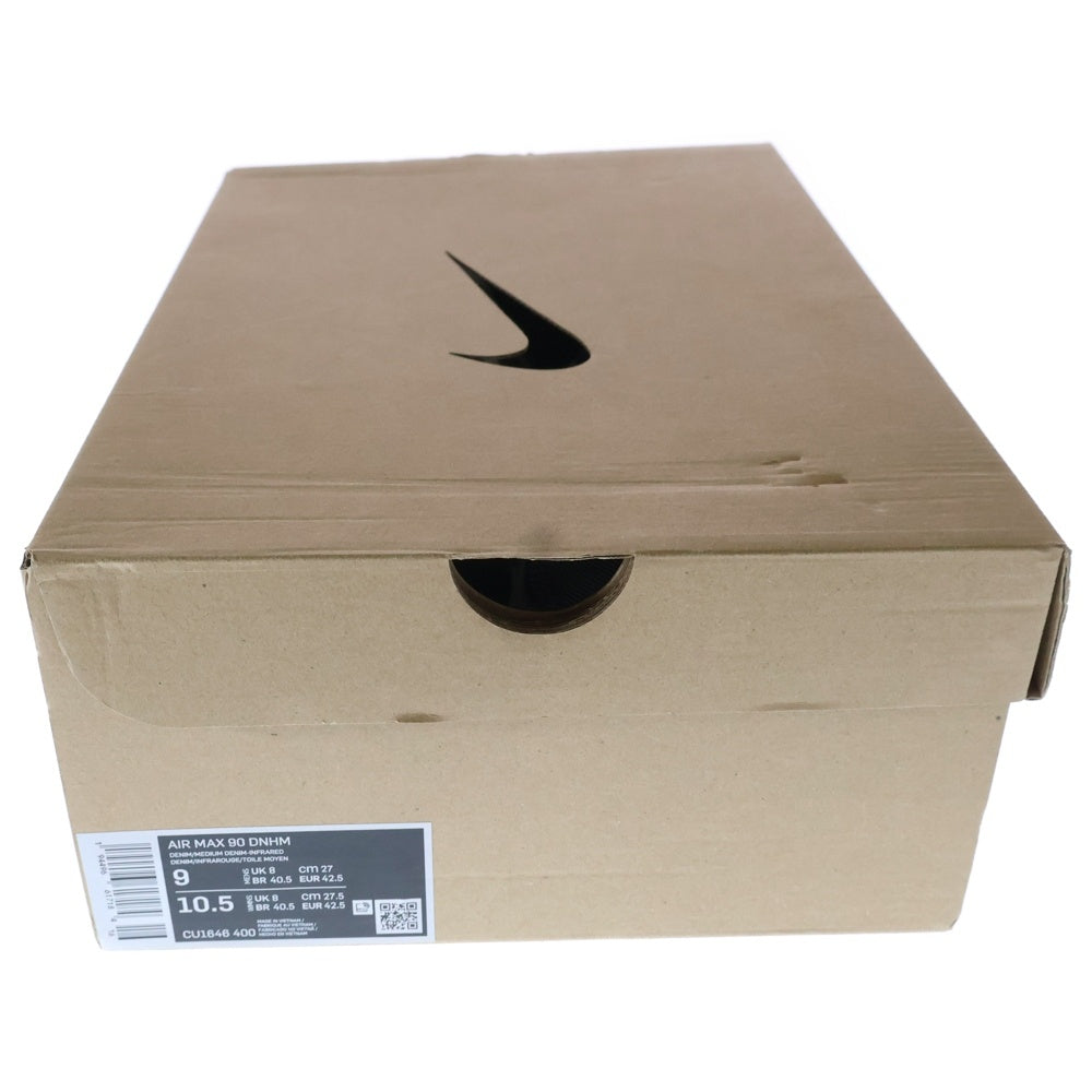 NIKE(ナイキ) ×DENHAM AIR MAX 90 INFRARED CU1646-400 デンハム エアマックス 90 インフラレッド ローカットスニーカー インディゴ US9/27.0cm