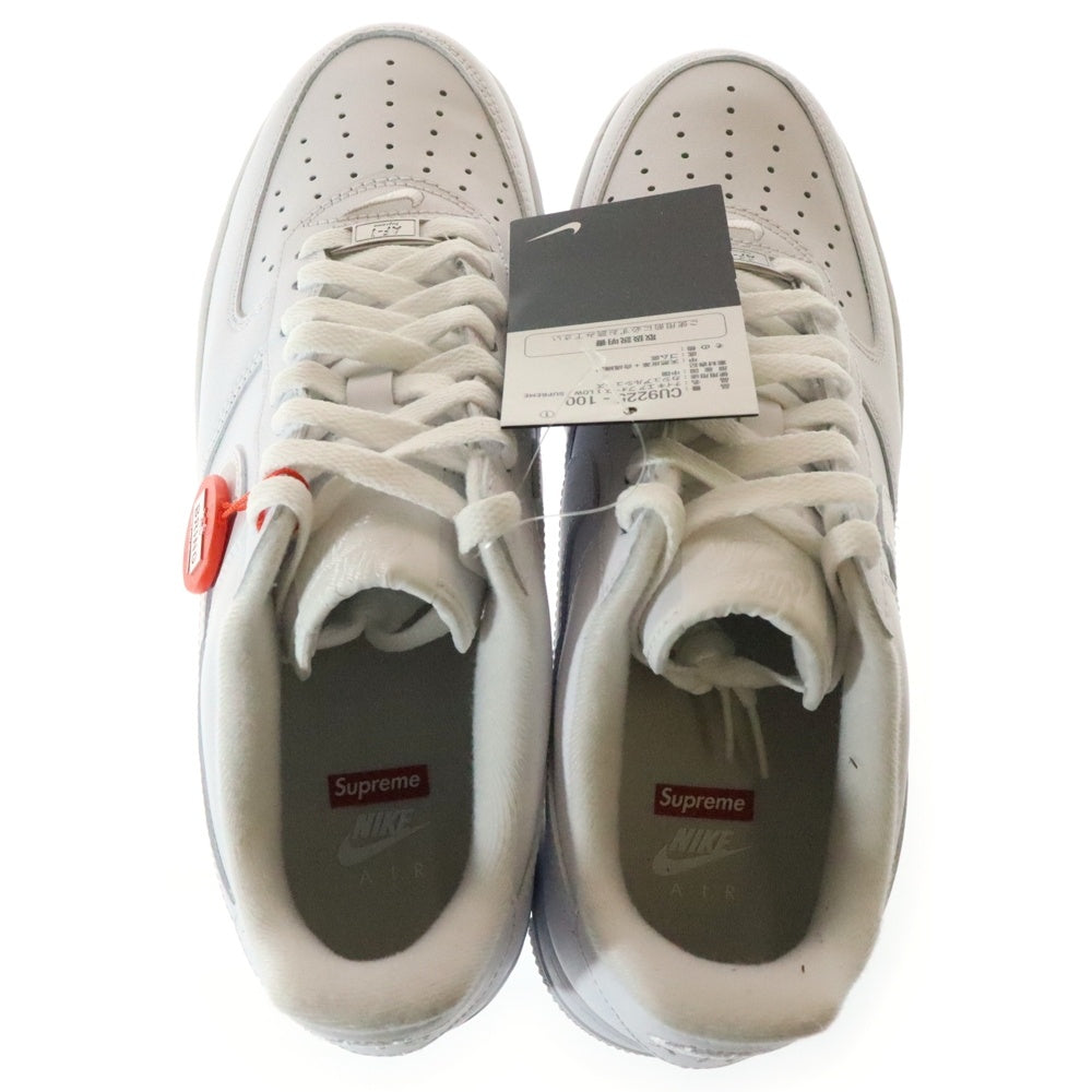 NIKE(ナイキ) ×SUPREME AIR FORCE 1 LOW CU9225-100 シュプリーム エア フォース 1 ローカットスニーカー ホワイト US9.5/27.5cm