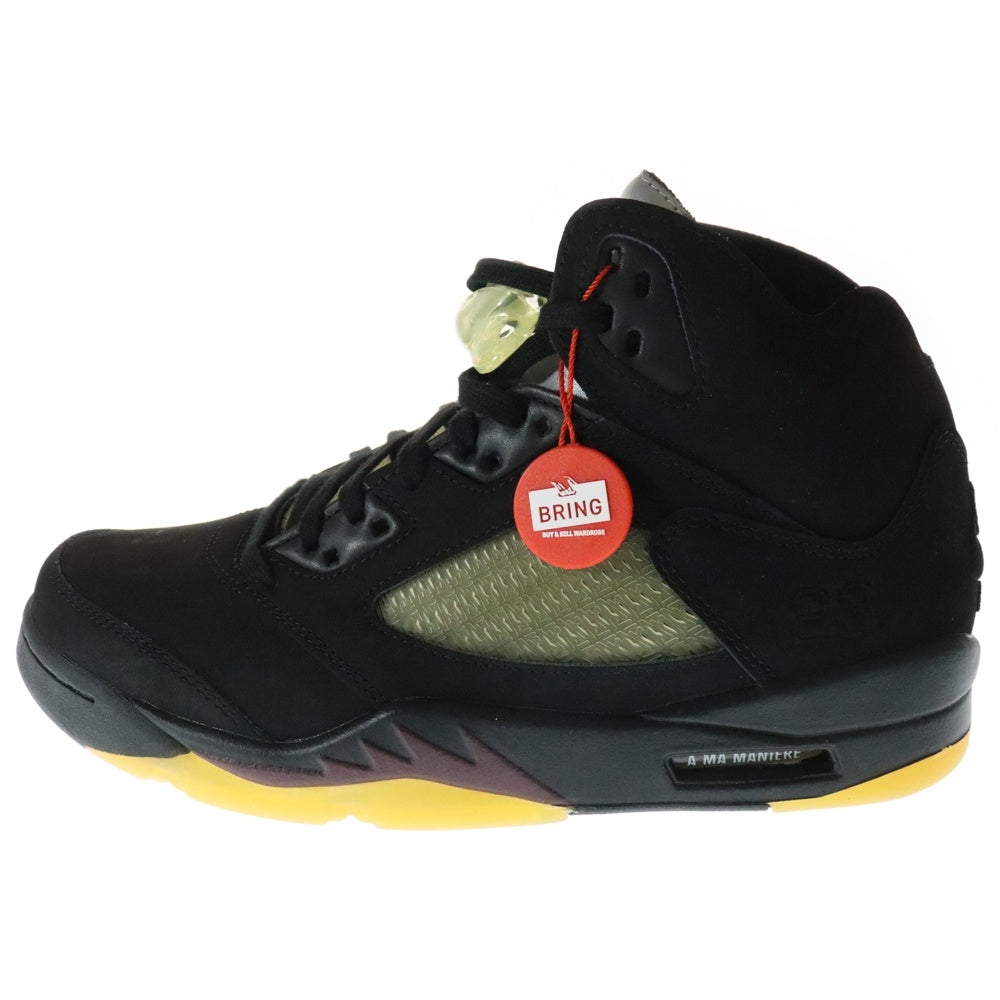 NIKE(ナイキ) ×A MA MANIERE AIR JORDAN 5 RETRO SP Black FD1330-001 アママニエール エアジョーダン ハイカットスニーカー ブラック US9.5/27.5cm