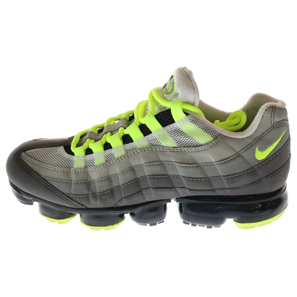 NIKE(ナイキ) AIR VAPORMAX 95 Neon AJ7292-001 エアヴェイパーマックス ネオン ローカットスニーカー グレー/イエロー US9/27.0cm