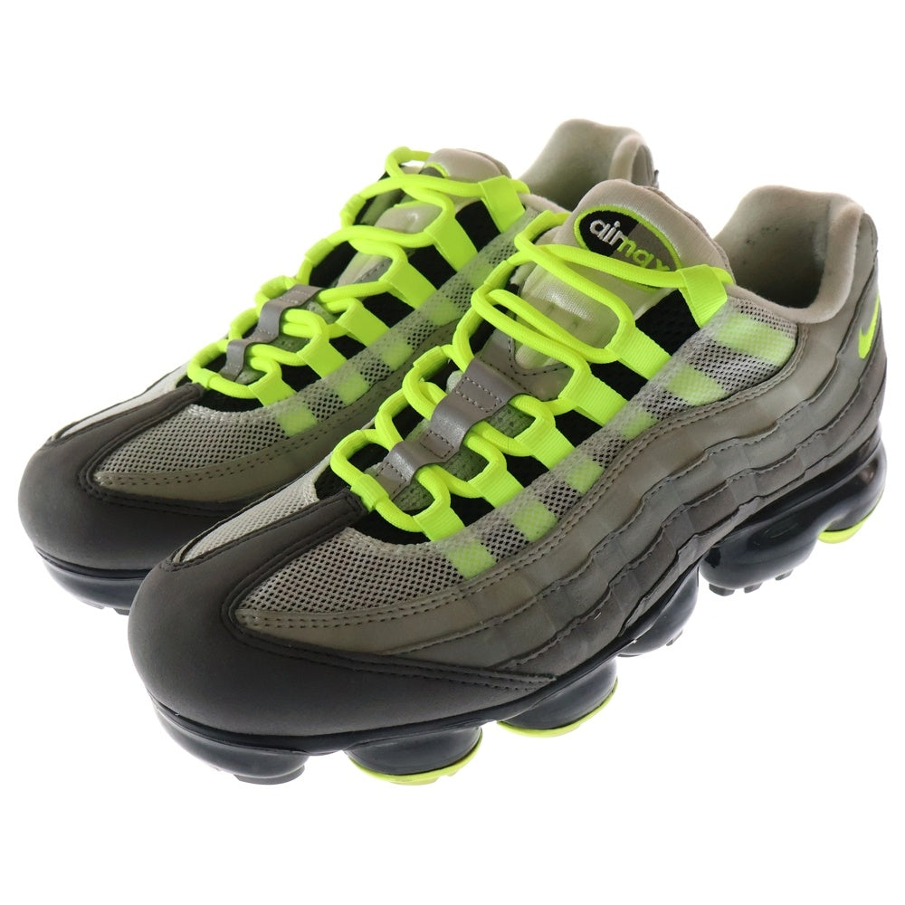 NIKE(ナイキ) AIR VAPORMAX 95 Neon AJ7292-001 エアヴェイパーマックス ネオン ローカットスニーカー グレー/イエロー US9/27.0cm