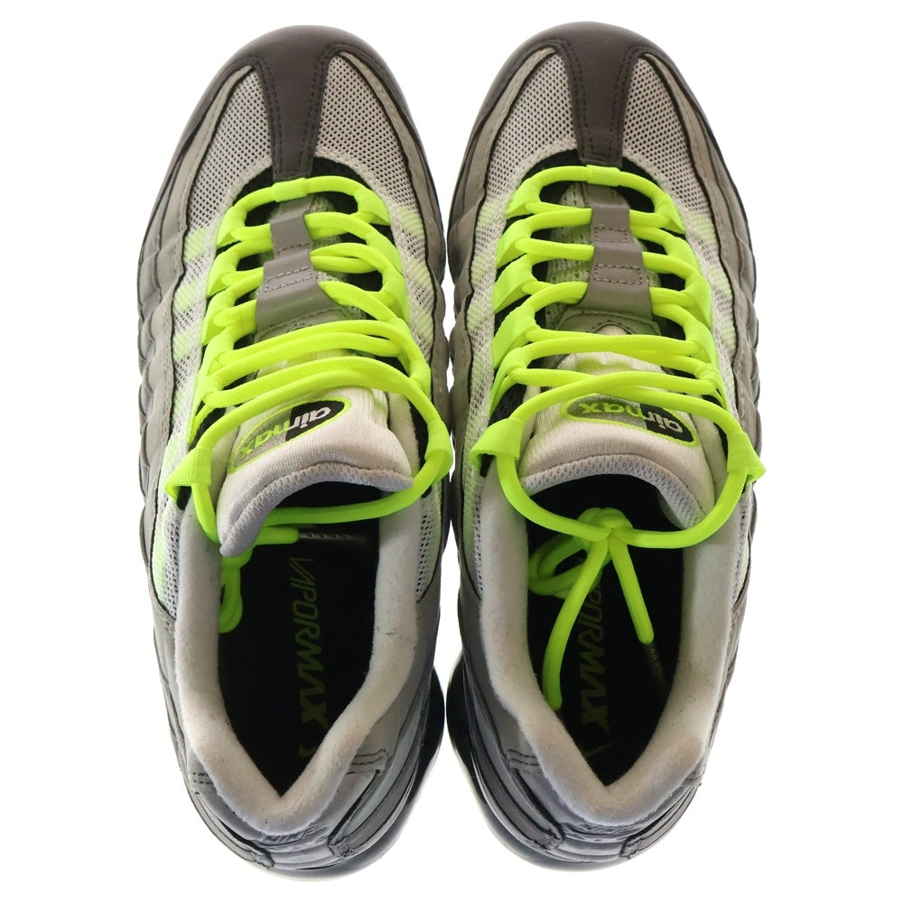 NIKE(ナイキ) AIR VAPORMAX 95 Neon AJ7292-001 エアヴェイパーマックス ネオン ローカットスニーカー グレー/イエロー US9/27.0cm