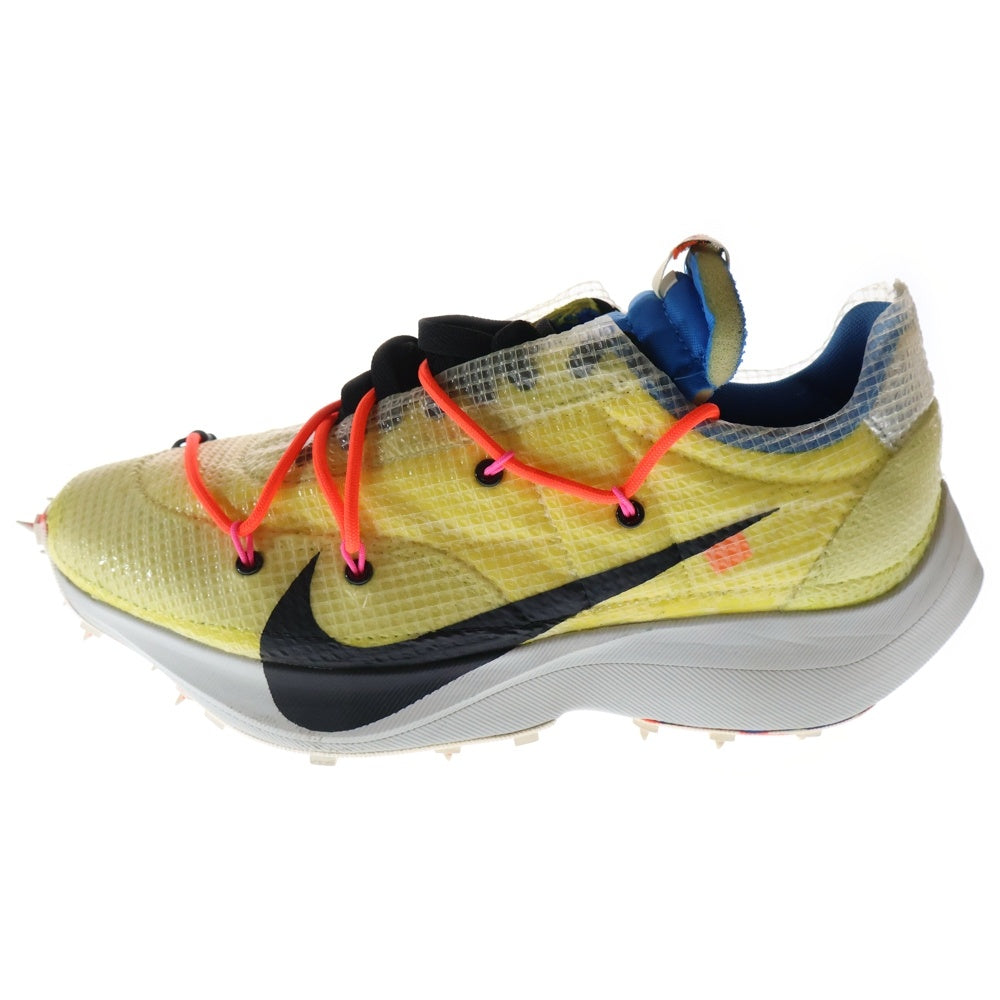 NIKE(ナイキ) ×OFF-WHITE WMNS VAPOR STREET YELLOW CD8178-700 ヴェイパー ストリート ローカットスニーカー イエロー US10/28cm