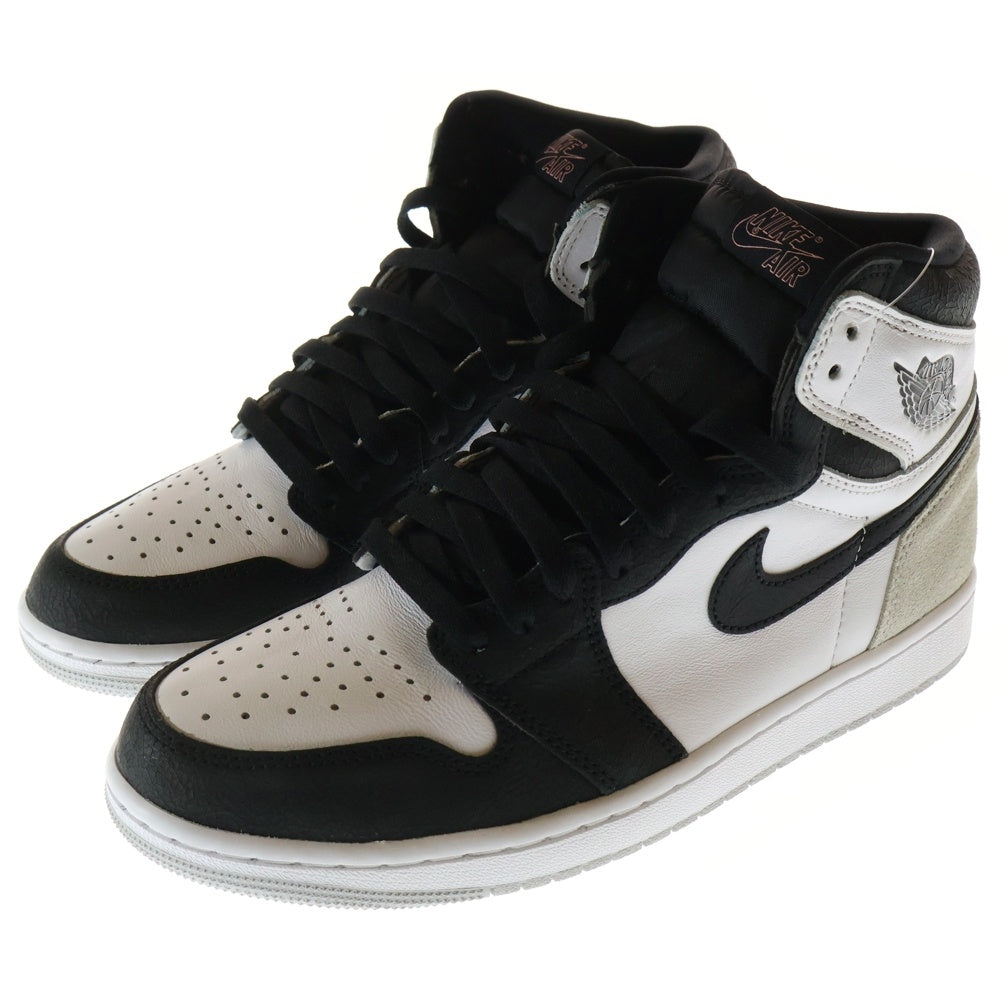 NIKE(ナイキ) AIR JORDAN 1 HIGH OG BLEACHED CORAL 555088-108 エアジョーダン 1 ブリーチドコーラル ハイカットスニーカー グレー US9.5/27.5cm