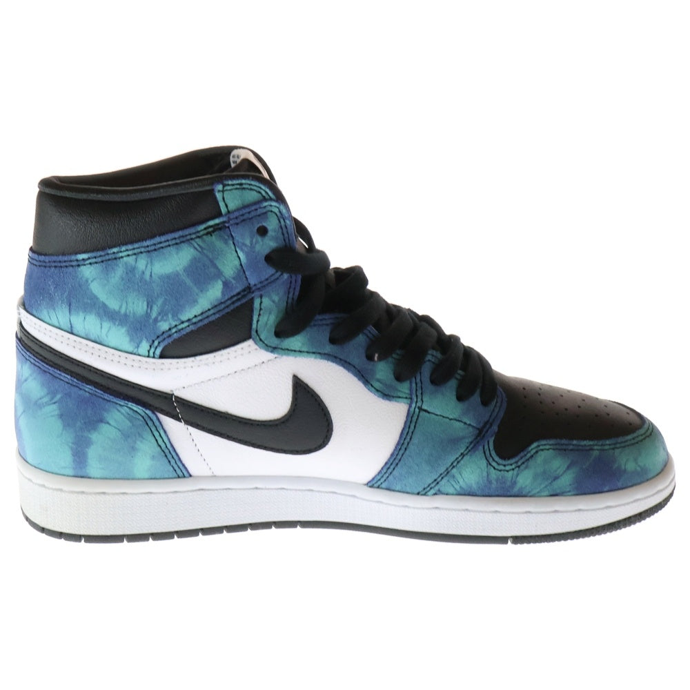 NIKE(ナイキ) WMNS AIR JORDAN 1 HIGH OG Tie-Dye CD0461-100 ウィメンズ エアジョーダン1 タイダイブルー ハイカットスニーカー US11/28.0cm