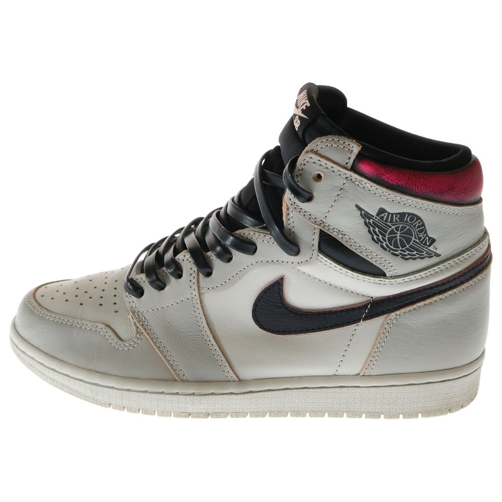 NIKE(ナイキ) AIR JORDAN 1 RETRO HIGH OG CD6678-006 エアジョーダン レトロ ハイカットスニーカー グレー US9/27cm