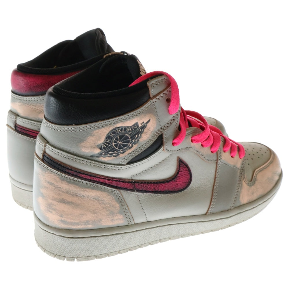 NIKE(ナイキ) AIR JORDAN 1 RETRO HIGH OG CD6678-006 エアジョーダン レトロ ハイカットスニーカー グレー US9/27cm