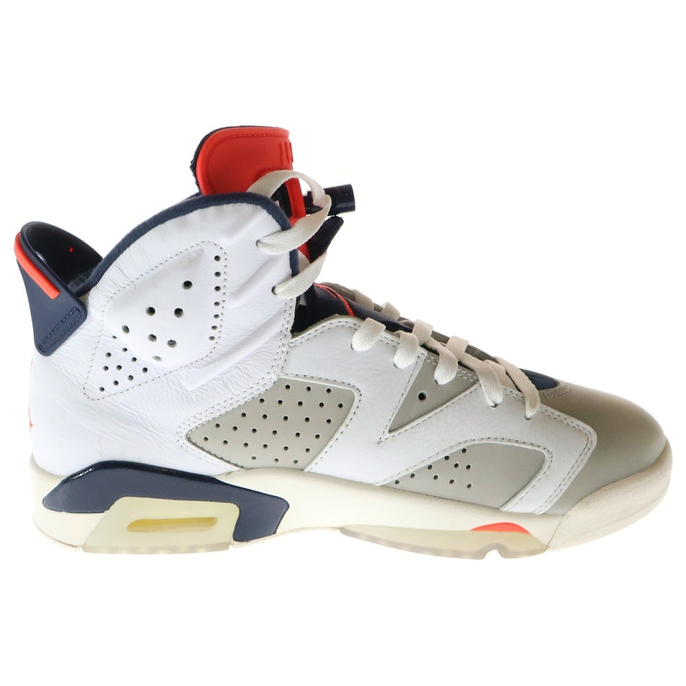 NIKE(ナイキ) AIR JORDAN 6 RETRO TINKER 384664-104 エアジョーダン6 レトロ ティンカー ハイカットスニーカー ホワイト US9/27cm