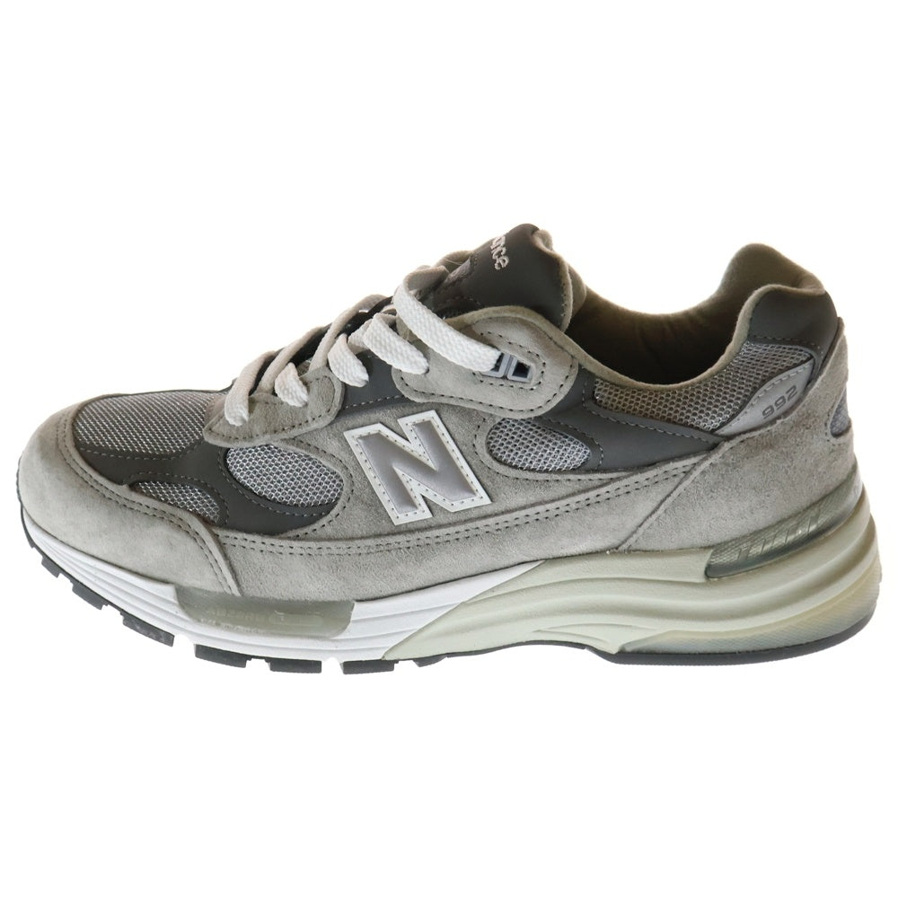 New Balance(ニューバランス) M992GR スウェードレザー ローカットスニーカー グレー US9/27.0cm