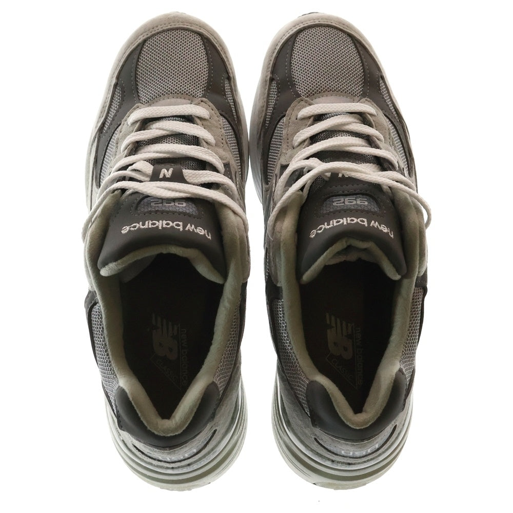 New Balance(ニューバランス) M992GR スウェードレザー ローカットスニーカー グレー US9/27.0cm