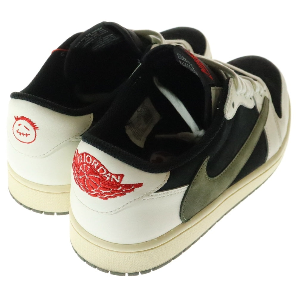 NIKE(ナイキ) ×TRAVIS SCOTT WMNS AIR JORDAN 1 LOW OG Medium Olive DZ4137-106 ×トラヴィススコット ウィメンズ エアジョーダン1 ローカットスニーカー US11.5/28.5cm