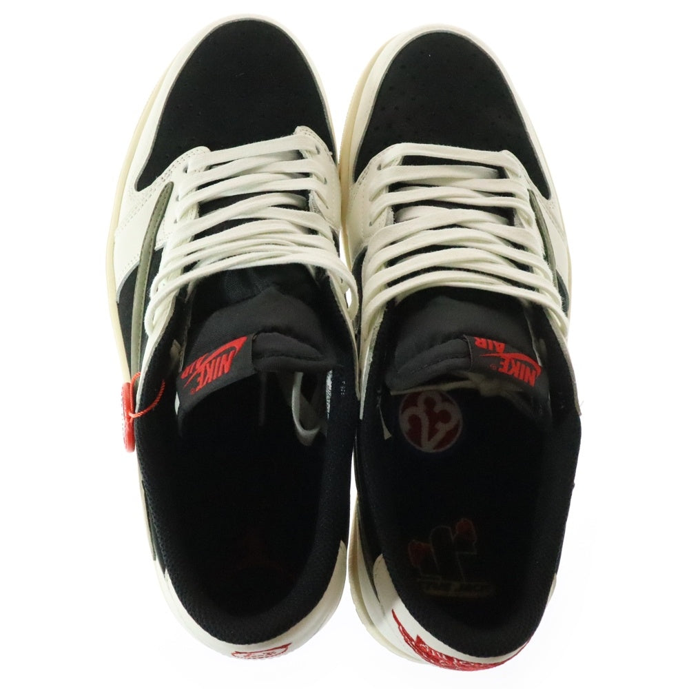 NIKE(ナイキ) ×TRAVIS SCOTT WMNS AIR JORDAN 1 LOW OG Medium Olive DZ4137-106 ×トラヴィススコット ウィメンズ エアジョーダン1 ローカットスニーカー US11.5/28.5cm