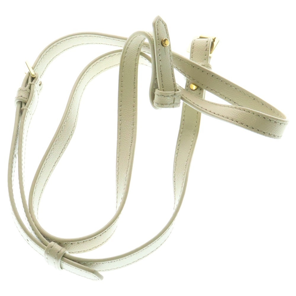 SAINT LAURENT PARIS(サンローランパリ) アップタウン ゴールド金具 レザー ハンドバッグ ショルダーバッグ ホワイト 634730