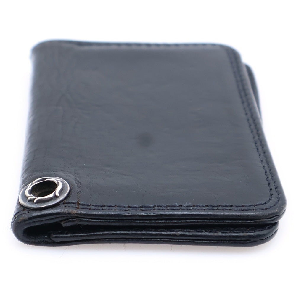 CHROME HEARTS(クロムハーツ) CARD CASE グロメット付きレザーカードケース ブラック