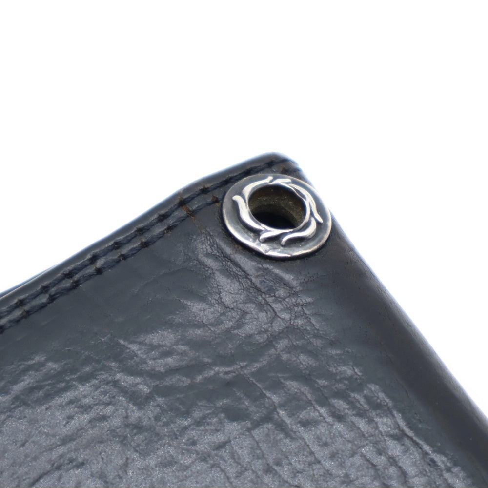 CHROME HEARTS(クロムハーツ) CARD CASE グロメット付きレザーカードケース ブラック
