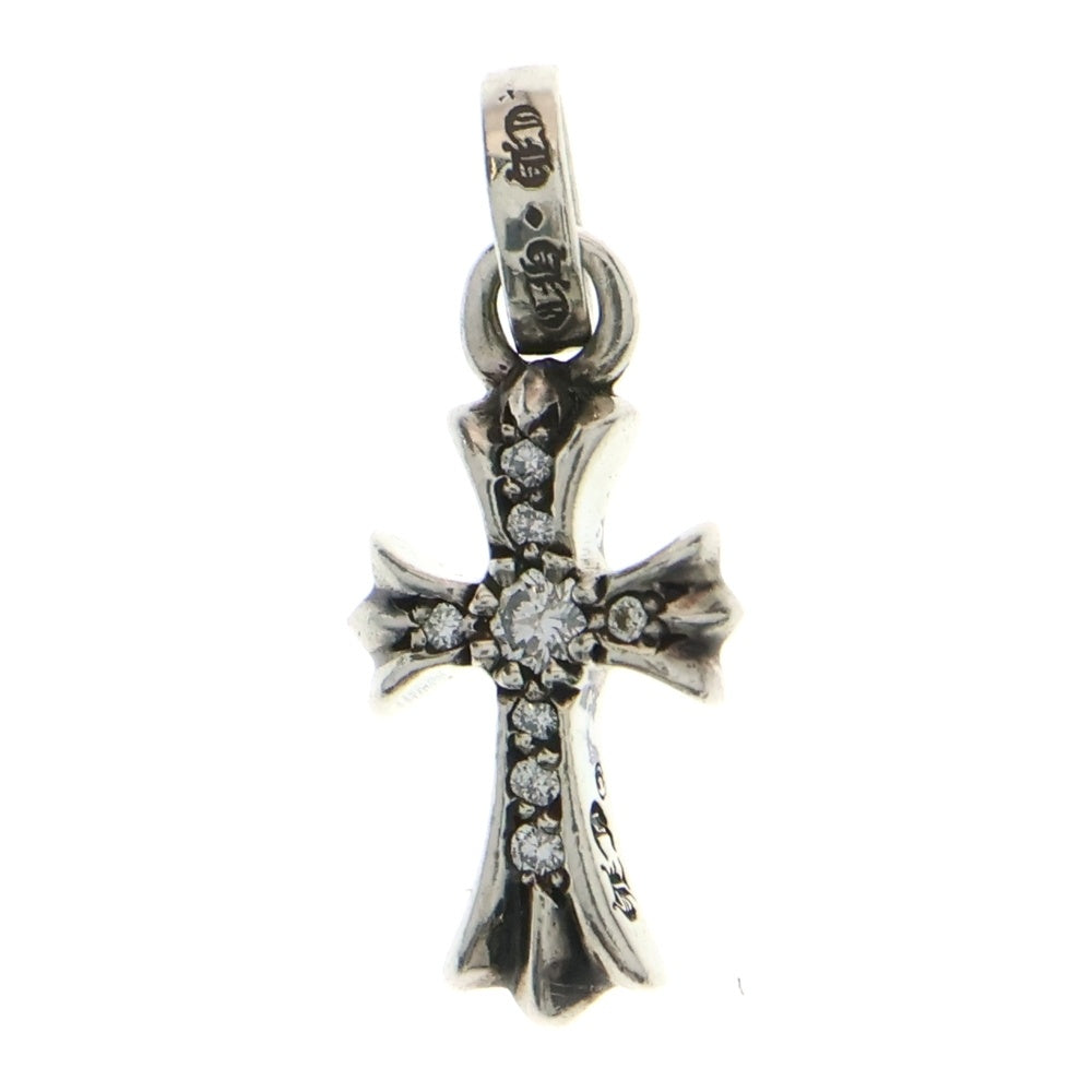 CHROME HEARTS(クロムハーツ) CRS BBYFAT P DMND ベイビーファットクロス PAVEダイヤ ペンダントトップ シルバーBCA234
