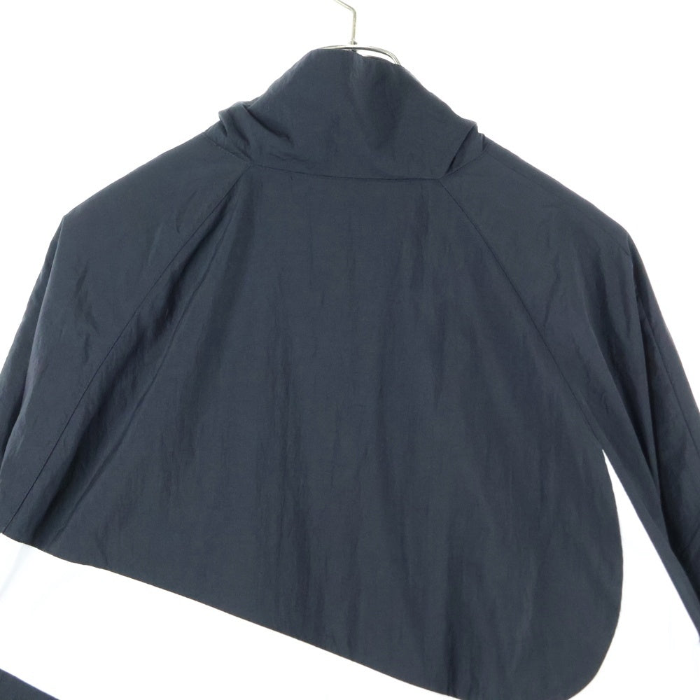 NIKE(ナイキ) HBR STMT WOVEN JACKET AR3133-010 ビッグスウッシュ ウーブンジャケット ジップアップナイロンジャケット ブラック/ホワイト