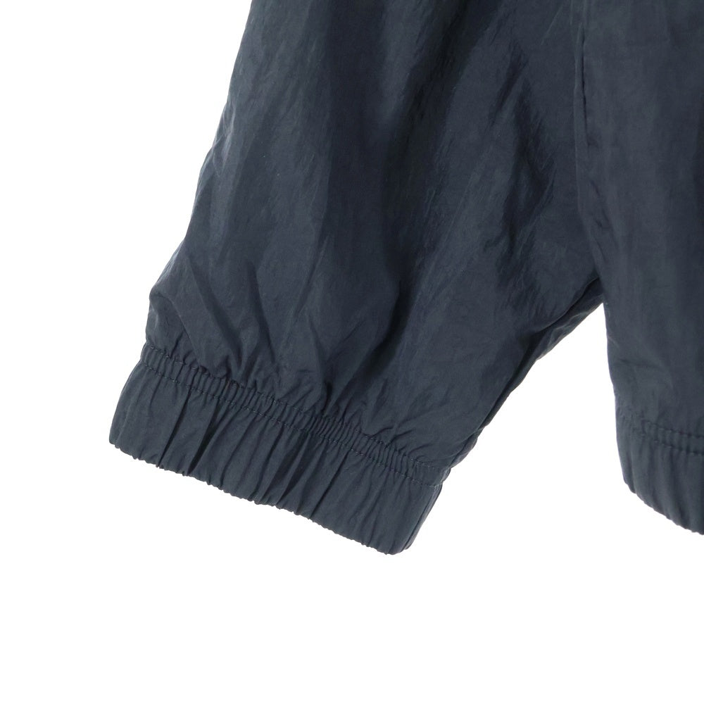 NIKE(ナイキ) HBR STMT WOVEN JACKET AR3133-010 ビッグスウッシュ ウーブンジャケット ジップアップナイロンジャケット ブラック/ホワイト